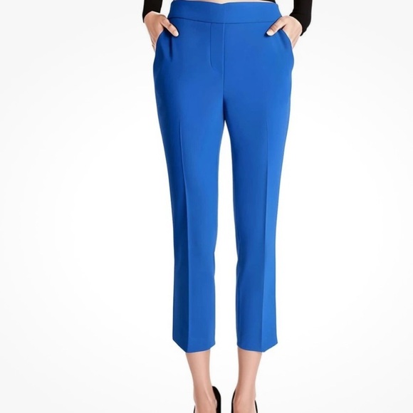 Dkny ankle pants royal blue elastic waist pull on nwot - Picture 1 of 5